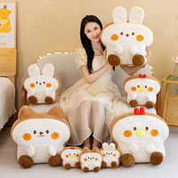 2024 nouveau Design Biscuit animaux jouets en peluche personnalisé peluche ours lapin mignon jouets en peluche pour les enfants