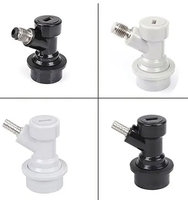 Connecteur de fût de bière distributeur serrure à billes fût déconnecter les connecteurs de liquide/gaz 1/4 ''5/16" pour serrure à bille fût écrou pivotant Homebrew