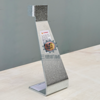 SANDE Supports de base en acier cornière de sécurité pour présentoirs de pierres