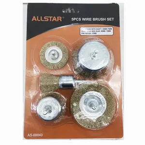 All Star Manufacturer Supplier China high quality other hand tools 5PCS WIRE BRUSH SET