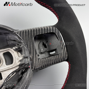 Volante de fibra de carbono personalizado para Chrysler 300 SRT8 y Jeep Grand Cherokee SRT8 2011 2012 2013 2014, mejora del interior del coche - Product Image 4