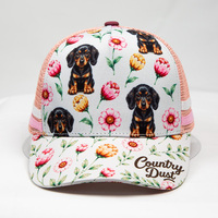 Gorra Trucker Personalizada con Sublimación, Impresión por Transferencia de Calor, Visera Curva, Bordado y Cinta de Espiga, Ajustable con Cierre a Presión