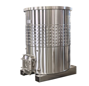 Cuve de fermentation de <span class=keywords><strong>vin</strong></span> rouge en acier inoxydable SUS304 de 2500L avec enveloppe à fossettes et fentes pour chariot élévateur, ouverture supérieure, vente directe usine - Product Image 5