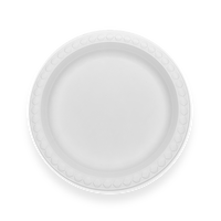 Plateaux alimentaires biodégradables en amidon de maïs de qualité alimentaire, 7 pouces