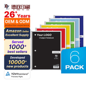 Quy tắc Đại Học đối tượng xoắn ốc ràng buộc máy tính xách tay 70 tờ/140 trang 8 "* 10.5" B5 kích thước học sinh học notepad với bìa giấy - Product Image 1