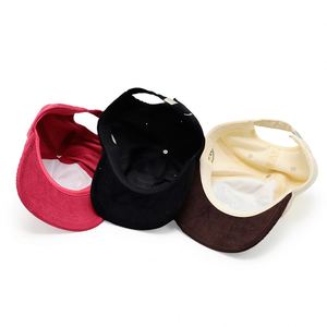 Créez votre propre casquette de baseball à 5 panneaux avec logo brodé 3D, visière pré-courbée, casquette snapback en velours côtelé personnalisée - Product Image 6