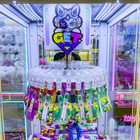 Machine à griffes populaire pour salles de jeux, avec accepteur de billets et armoire à monnayeur, pour centres de jeux