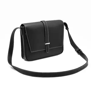 New Design High Quality Leather Casual Messenger Shoulder Bag Multi Uses Unisex Crossbody Bag