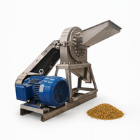 Broyeur à disques en acier inoxydable 304, machine de broyage fin industrielle pour le traitement des épices, des céréales et des grains, fourniture pour usine