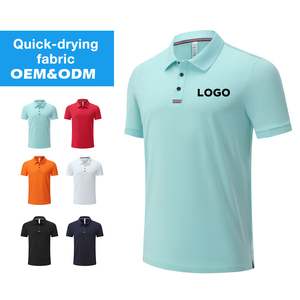 เสื้อโปโลแขนสั้นผ้าฝ้ายระบายอากาศได้ดีชุดใส่วิ่งฟิตเนส - Product Image 1