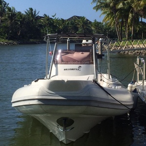 Liya CE 12 Capacidad Costilla de alta velocidad 830 Orca Hypalon Deep V Casco de fibra de vidrio 27 pies Costilla inflable Yatchs para la venta - Product Image 1