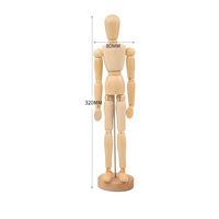 Mannequin d'artiste de taille personnalisée, support de bureau mobile, dessin de mannequin en bois pour la décoration intérieure