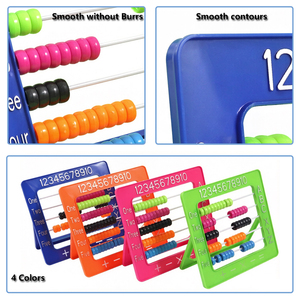 Juguete de Contar Cuentas de Colores Brillantes Foska de 5 Filas y 50 Cuentas para el Aprendizaje y Desarrollo Preescolar, Desarrolla la Coordinación y las Habilidades Motoras - Product Image 4