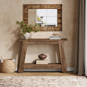41.3-Inch Farmhouse Entryway <strong>Table</strong>, 2-Tier <strong>Narrow</strong> <strong>Console</strong> <strong>Table</strong> Behind the Couch, Entryway Furniture <strong>with</strong> <strong>Storage</strong> - Product Image 3