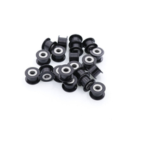 Polea Tensora GT2 20T de Aluminio Negro con Orificio de 5 mm con Rodamiento Sin Dientes para Correa Dentada de 6 mm y 10 mm de Ancho
