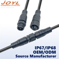 Connecteur en nylon étanche de qualité industrielle JOYL M12 pour système d'alimentation solaire RF, machine de moulage par injection, alimentation du capteur