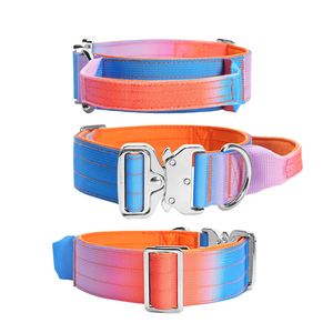 Gradient Tactical Pet Dog <b>Collar</b> Adjustable Nylon Pet <b>Collar</b> with Handle for Medium to Large Dogs - Product Image 5