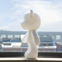 Figurine d'ours populaire à personnaliser pour la technique de coulée fluide, disponible en 18, 23, 33, 53, 73, 100 cm, pour la peinture par coulée et le style Drip Bear