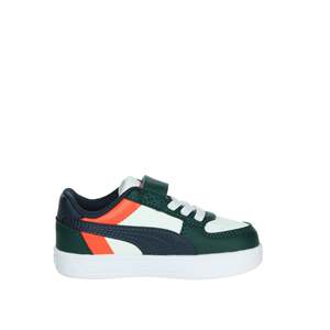 Puma Kids Sneakers White Green 21 <b>Velcro</b> Closure Casual <b>Shoes</b> - Product Image 4