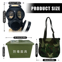 Masque anti-gaz complet réutilisable en silicone FNJ08 avec large champ de vision, filtre à charbon actif remplaçable, protection contre la poussière