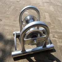 Câble droit électrique de rouleau de câble tirant des rouleaux avec la roue en aluminium