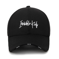 Casquette Sportive Unisexe Tendance Euro-Américaine en Coton Respirant et Imperméable avec Lettres, Style Coréen, Ajustable pour Hommes et Femmes