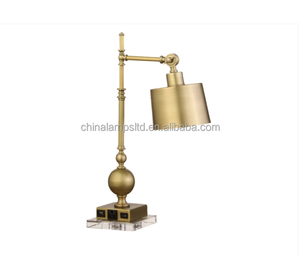 Lámpara de Escritorio Moderna para el Hogar, Estilo Chelsea Hotel, Cuerpo de Hierro, Pantalla de Tambor, Bombilla E26, HL-51515-SP5-L32D, Compatible con Camas King, Queen y Dobles - Product Image 6