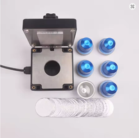 110V 220V électrique café Capsule Machine à sceller Portable feuille d'aluminium Capsule scellant avec capsules coquilles feuilles
