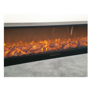 <span class=keywords><strong>Chimenea</strong></span> eléctrica con Control remoto de 1500W con pantalla LED, acero inoxidable calentado, empotrada, 1500mm para uso en interiores, enchufe AU de EE. UU. - Product Image 1