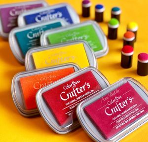 Tampons encreurs personnalisés avec <span class=keywords><strong>logo</strong></span>, colorés, lavables, encre non toxique pour enfants - Product Image 1