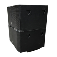 Système de sonorisation portable professionnel 1200W avec deux caissons de basses 18 pouces 1000W, audio haute résolution, longue excursion, équipement de sonorisation live