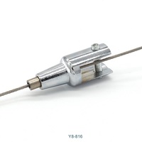 Système de suspension de panneau de signalisation de 10.3mm pince de câble chromée griplock avec vis M5
