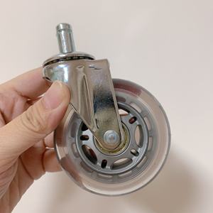 Rodízio de Plástico para Cadeira de Escritório <span class=keywords><strong>75MM</strong></span> Sem Haste - Product Image 4