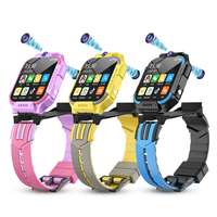 Montre connectée pour enfants C006pro GPS+LBS+AGPS+WiFi 4G avec caméra, suivi GPS et bouton d'urgence pour enfants avec carte SIM