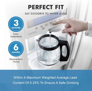 Filtre à eau pour réfrigérateur Frigedaire Ultrawf FGHS2679KE3 FGHC2379KE1 FGHS2679KP0 FGHC2379KE2 - Product Image 5