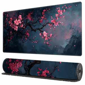 FX Japanese Cherry Blossom Aesthetic Fashion Computer Gaming <b>Mouse</b> Pad, Player <b>Mat</b>, Laptop Office Carpet XXL - Product Image 1