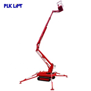 Plateforme de travail aérien télescopique sur chenilles avec hauteur réglable et commande à distance - Product Image 2