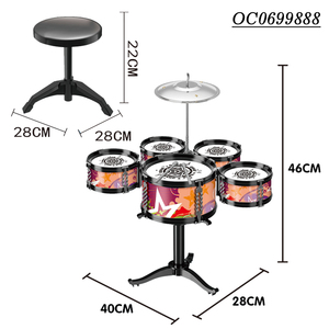 Batterie de jazz pour instruments de musique Enfants Professionnel Non toxique avec chaise - Product Image 6