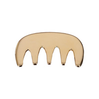 Outils de massage Gua Sha en cuivre, peigne en laiton pour cheveux, appareil d'acupuncture pour le cuir chevelu, peigne de massage pour la tête
