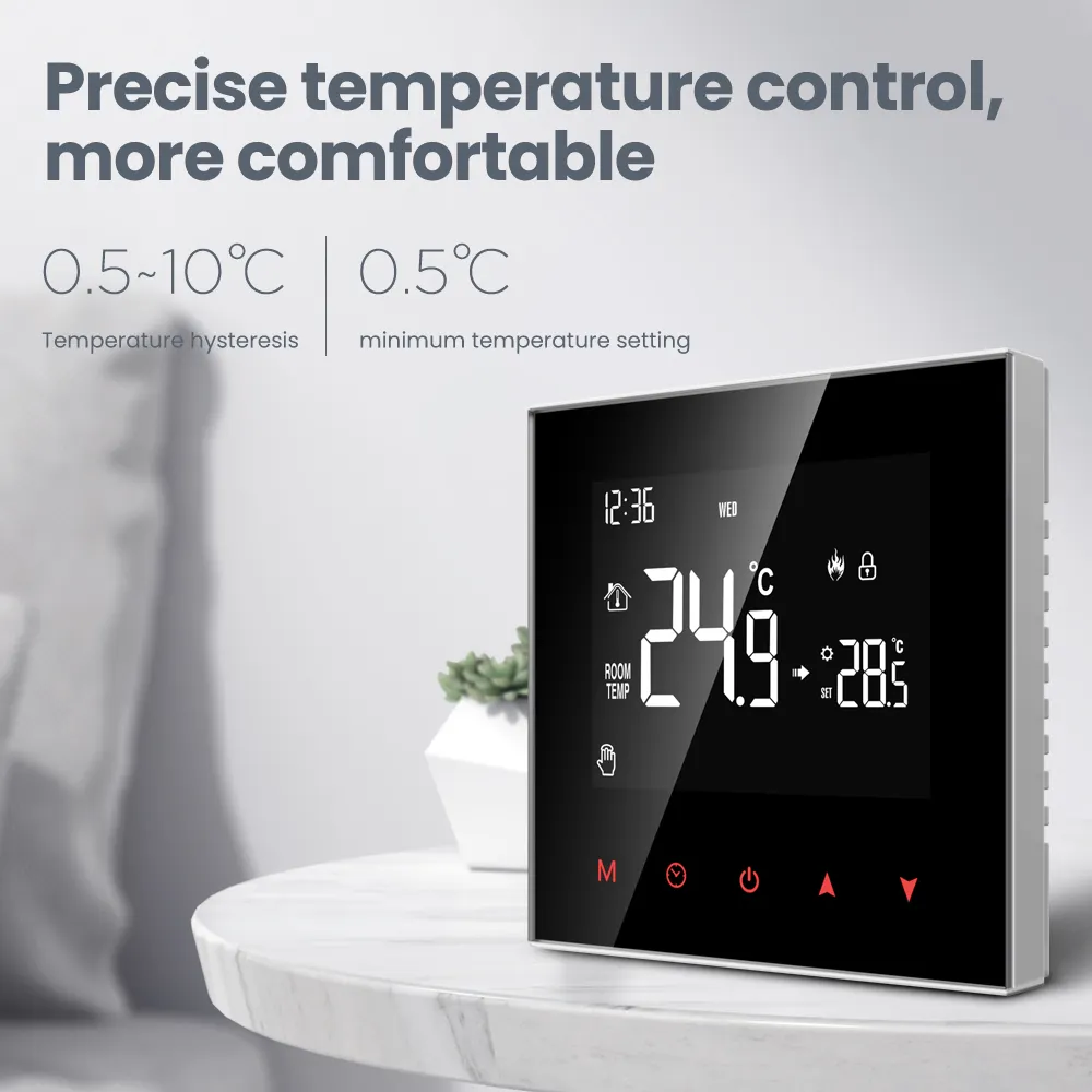 Avatto Smart Thermostat Lcd Display Tuya Smart Home Thermostat By For Electric Water Gas Boiler Floor Heating
