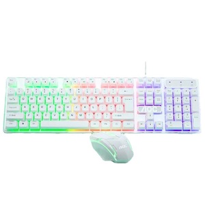 AOC KM100 <b>Wired</b> <b>Keyboard</b> Mouse Combo 104 Keys RGB Backlit Mechanical Feel Gaming Set - Product Image 4