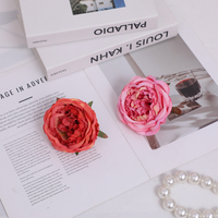 Fleurs artificielles de style européen Austin Rose pour toile de fond de mariage, têtes de roses simulées, accessoires de photographie, mur de fleurs artificielles
