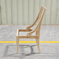 Cadre de chaise de salle à manger en bois de frêne Cadre de meuble non fini Cadre de chaise en bois de frêne non fini