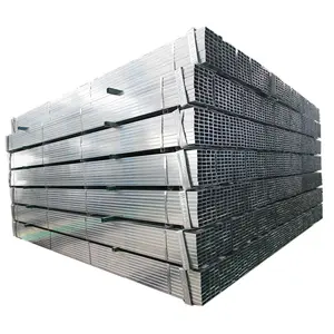 China fornecedor quente mergulhado galvanizado Ms aço tubo quadrado/retangular Steel Pipe