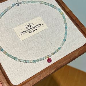 Collares con Colgante de Morganita Natural y Cuentas de Sakura de Dylam Charm, Joyería Fina de Moda para Mujer, Uso Diario - Product Image 5