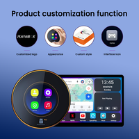 PlayAiBox pour BMW Android15 Boîte AI CarPlay sans fil 8GB+128GB Qualcomm 6350 GPS intégré Multimédia automobile pour YouTube Netflix