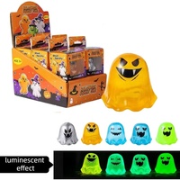 Nouveau jouet anti-stress en sucre de malt lumineux fantôme d'Halloween, jouet sensoriel à rebond lent