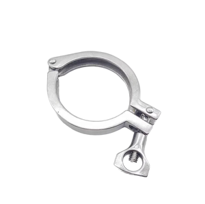 316 <span class=keywords><strong>304</strong></span> 2205 CF8 CF8M Cast DIN32676  ตัวหนีบแบบ Tri-Clamp สำหรับงานหนักแบบสองขา  ตัวหนีบสุขภัณฑ์  ตัวหนีบสุญญากาศพร้อมน็อตปีก  ตัวหนีบแบบ Kf Hinge Clamp - Product Image 1