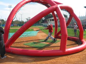 Equipo de entrenamiento inflable comercial Jaula de bateo para béisbol <span class=keywords><strong>Lacrosse</strong></span> Backstops Estaciones de tiro Golf Bays Drive Box - Product Image 6