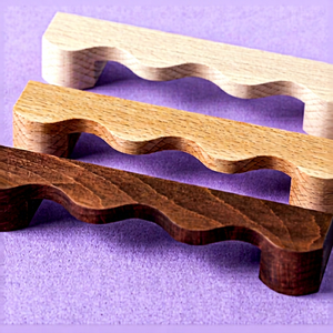 Manijas de Madera para Puertas Interiores, Tiradores de Madera Sólida, Herrajes de Madera Natural para Dormitorio, Baño, Cocina y Muebles del Hogar - Product Image 1